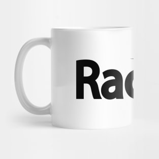 Racing artistic typography design Mug